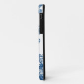 レトロ青色花柄 Case-Mate iPhoneケース (裏面/左)