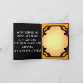 レトロ面白いハロウィンカード サンキューカード (内部)