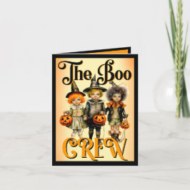 レトロ面白いハロウィンカード サンキューカード