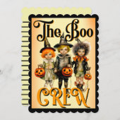 レトロ面白いハロウィンカード サンキューカード (正面/裏面)