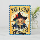 レトロ面白いハロウィンカード サンキューカード (スタンド正面)