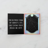 レトロ面白いハロウィンカード サンキューカード (内部)