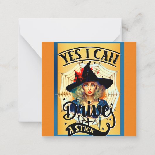 レトロ面白いハロウィンカード ノートカード (正面)