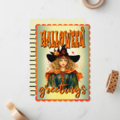 レトロ面白いハロウィンカード ノートカード (正面/裏面インサイチュ)