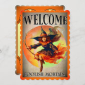 レトロ面白いハロウィンカード ノートカード (正面/裏面)