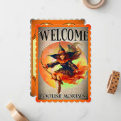 レトロ面白いハロウィンカード ノートカード (正面/裏面インサイチュ)