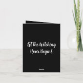 レトロ面白いハロウィンカード ノートカード (裏面)