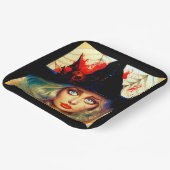 レトロ面白いハロウィンカード ペーパープレート (傾斜あり)