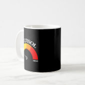 レトロ面白コルチゾール低値Vネタ コーヒーマグカップ (正面左)