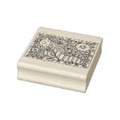 レトロ靴ファッション、家の中のマウス、花力 ラバースタンプ (スタンプ)