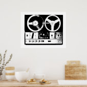 レトロ音声 ポスター (キッチン)