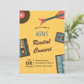 レトロ音楽のコンサート 招待状 (スタンド正面)