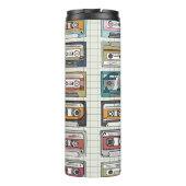 レトロ音楽カセット:懐かしいアイコン タンブラー (裏面)