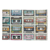 レトロ音楽カセット：懐かしいアイコン 枕カバー (裏面)