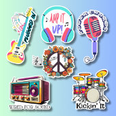 レトロ音楽コレクション防水 シール