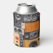 レトロ音楽スピーカーウォールデザイン 缶クーラー (缶裏面)