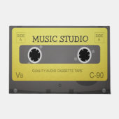 レトロ音楽テーパーソナライズされたプ ドアマット (正面)