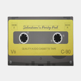 レトロ音楽テーパーソナライズされたプ ドアマット