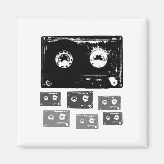 レトロ音楽デザイン! マグネット (正面)