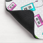 レトロ音楽パターン マウスパッド (コーナー)