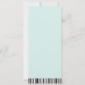 レトロ音楽フェスティバルダンスパーティーチケット誕生日 (裏面)