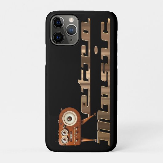 レトロ音楽ミニオン Case-Mate iPhoneケース (裏)