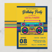 レトロ音楽ラジオ 招待状 (正面/裏面)