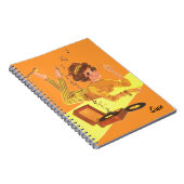 レトロ音楽女の子 ノートブック (右側)