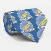 レトロ音楽態度のトランペットのギフト ネクタイ (ロール)