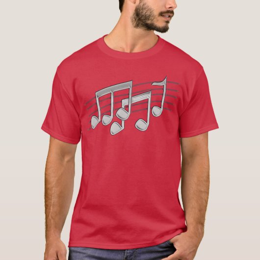 レトロ音楽記号Tシャツ Tシャツ (正面)