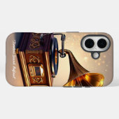 「レトロ音楽魔法」 Case-Mate iPhoneケース (裏面 (横))