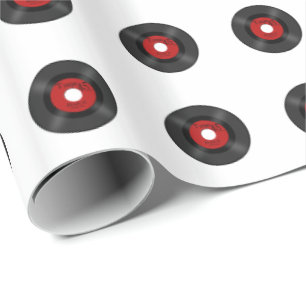 レトロ音楽45記録 ラッピングペーパー