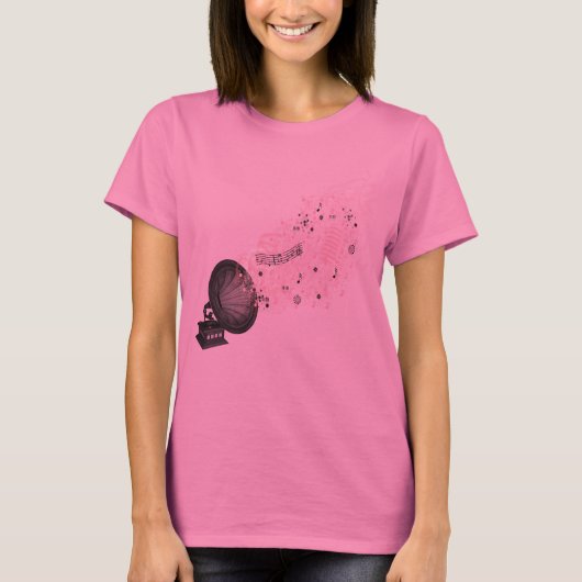 レトロ音楽 Tシャツ (正面)