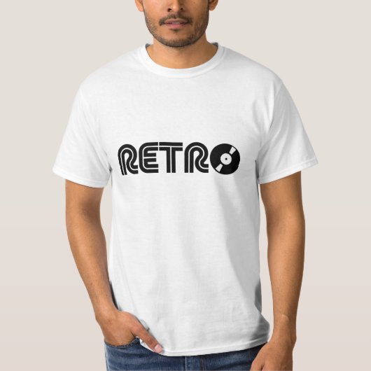 レトロ音楽Tシャツ Tシャツ (正面)