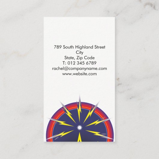 レトロ音 名刺 (裏面)