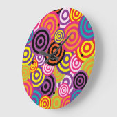 レトロ頭痛 ラージ壁時計 (傾斜)