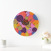 レトロ頭痛 ラージ壁時計 (ホーム)