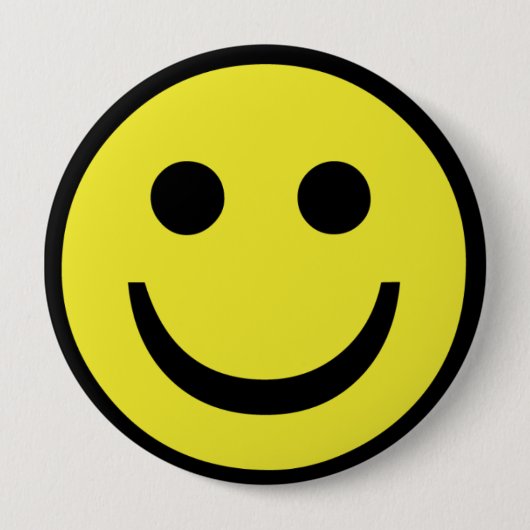 レトロ顔 缶バッジ (正面)