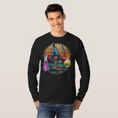 レトロ顕微鏡生物学者ギーク科学研究所 Tシャツ (正面フル)