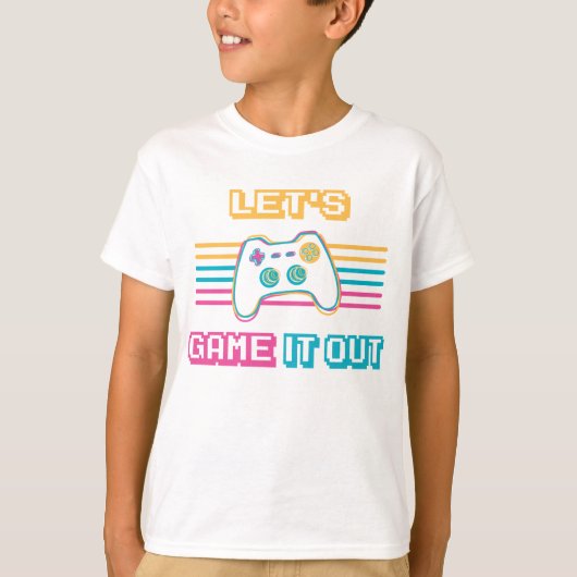 レトロ風でゲームをしよう Tシャツ (正面)