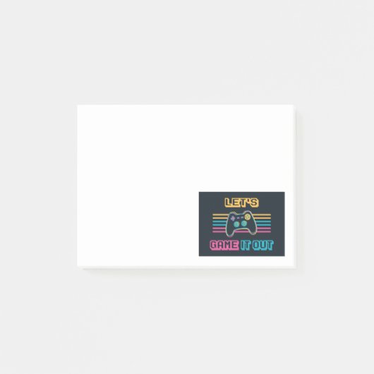 レトロ風でゲームを楽しもう ポストイット (正面)