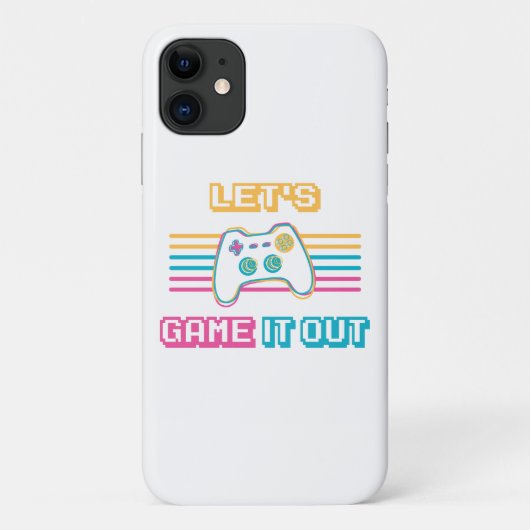 レトロ風でゲームを楽しもう Case-Mate iPhoneケース (裏面)