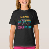 レトロ風でゲームを楽しもう Tシャツ (正面)