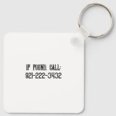 レトロ風光明媚デラウェアシルエット キーホルダー (裏面)