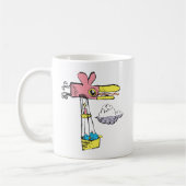 レトロ風変わり鳥ホットエアバルーン コーヒーマグカップ (左)