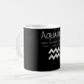 レトロ風水瓶座の星座占い 誕生日ギフト コーヒーマグカップ (正面左)