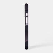 レトロ風輝く宇宙光線 iPhone 16ケース (左側面)
