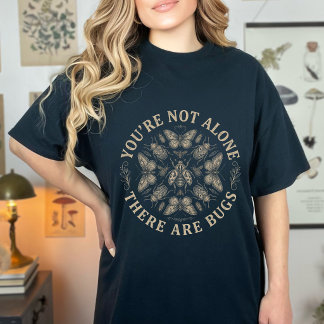 レトロ風 あなたは一人じゃない 虫たちがいる 冗談 Tシャツ