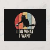 レトロ風 したいこと猫Tシャツ ネコ好き 猫飼い主 ギ エンクロージャーカード (裏面)