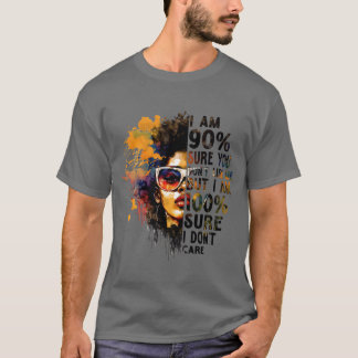 レトロ風 90%の確率であなたは私が好きじゃないけど気にしない Tシャツ